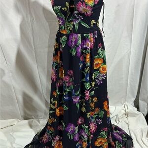 Express Black Floral Maxi Dress